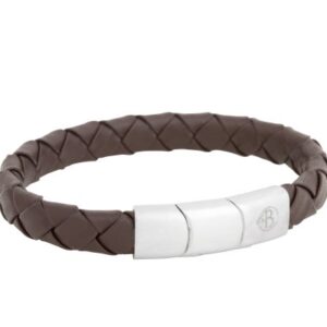 BY BILLGREN - Armband Leonard Brun/stål
