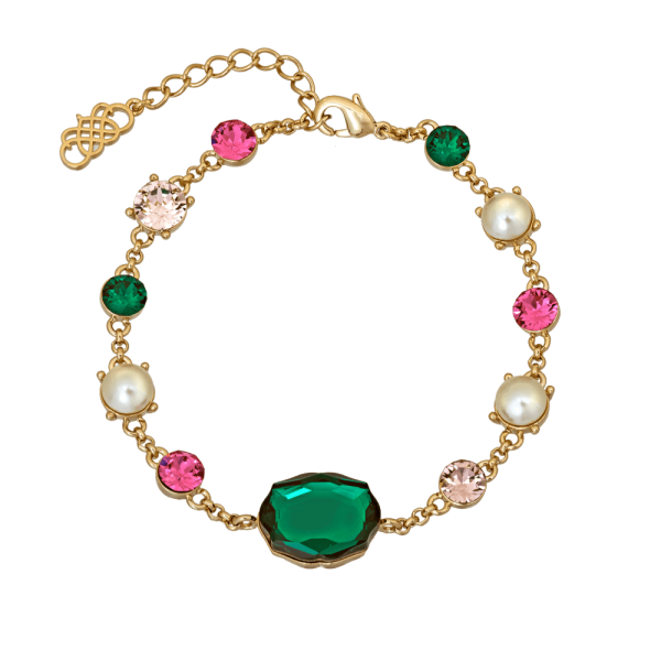 LILY AND ROSE - ROSIE BRACELET - PINK EMERALD