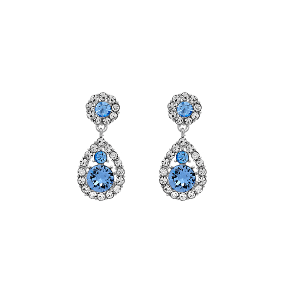 LILY AND ROSE - Petite Sofia earrings - Light sapphire (Silver)