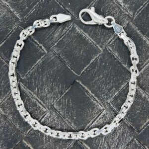 CW - ARMBAND ANKARKEDJA SILVER / 4mm