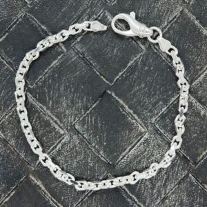CW - ARMBAND ANKARKEDJA SILVER / 3MM