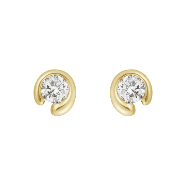 GEORG JENSEN - MERCY EARRING 1636D YG DIAMOND 0.20 CT