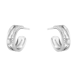 GEORG JENSEN - FUSION OPEN EARHOOP 1638 WG PAVÉ 0.19 CT