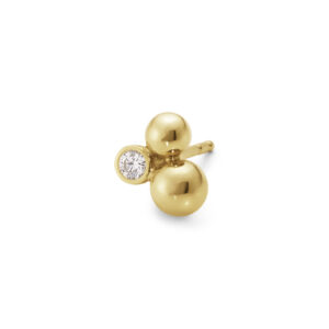 GEORG JENSEN - GRAPE EARSTUD 1551D YG DIAMOND 0.07 CT