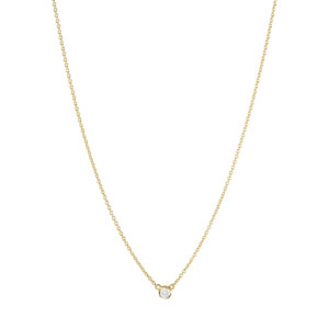 GEORG JENSEN - GJ SIGNATURE SOLITAIRE PENDANT 1652A YG DIAMOND 0.05 CT