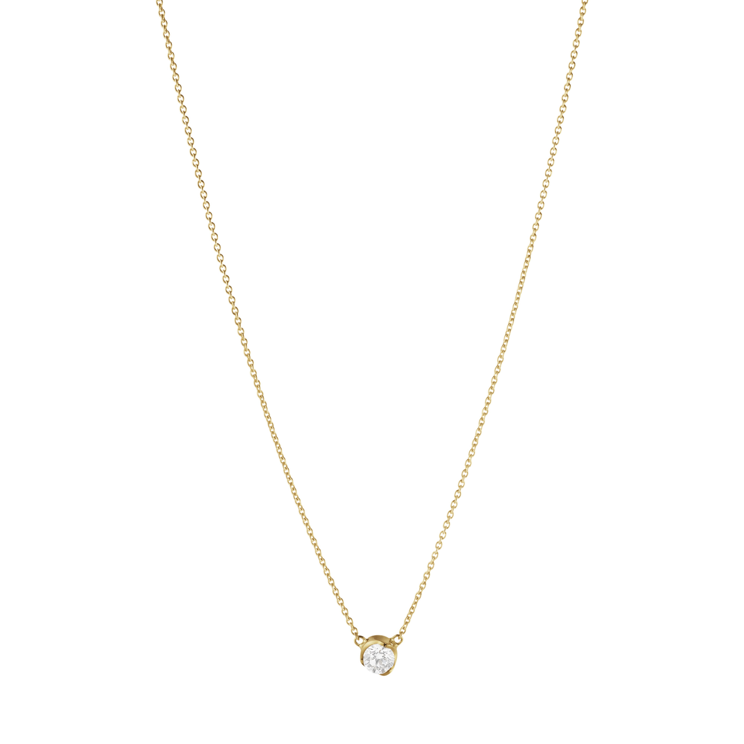 GEORG JENSEN - GJ SIGNATURE SOLITAIRE PENDANT 1652C YG DIAMOND 0.20 CT