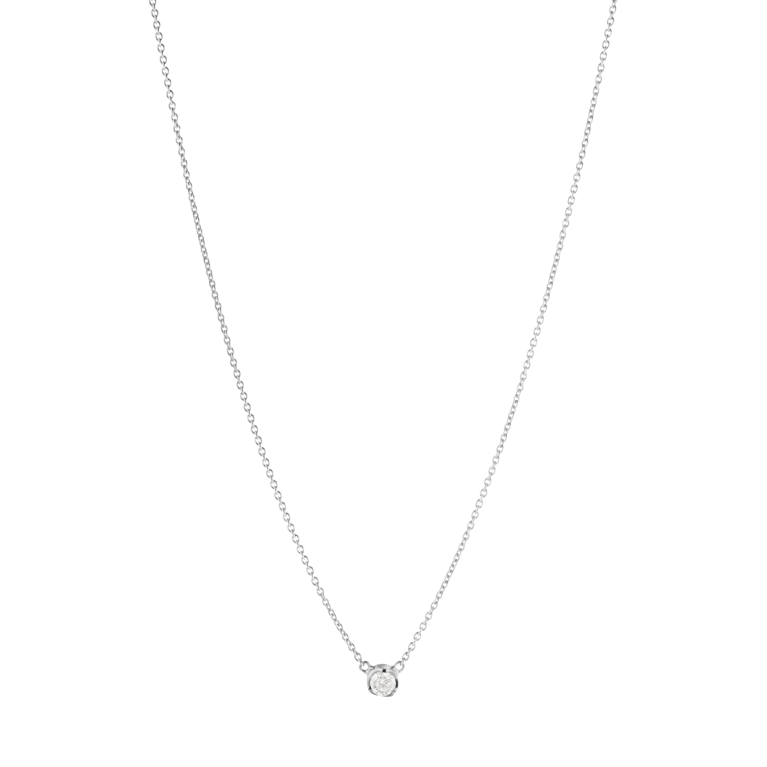 GEORG JENSEN - GJ SIGNATURE SOLITAIRE PENDANT 1652B WG DIAMOND 0.10 CT