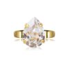 CAROLINE SVEDBOM - MINI DROP RING GOLD CRYSTAL - Bild 2