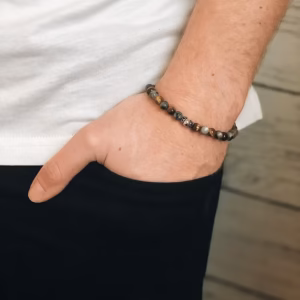 Alternative view of BY BILLGREN - Armband Bruce Brun/grå