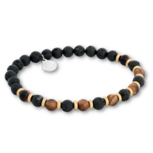 BY BILLGREN - Armband Blend Svart/brun/guld