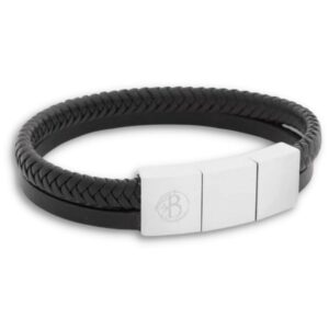 BY BILLGREN - Armband Lambert Svart/stål