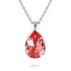 CAROLINE SVEDBOM - CLASSIC DROP NECKLACE RHODIUM ROSE PEACH