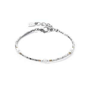 COEUR DE LION - Armband White-Silver 112730-1417