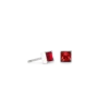 COEUR DE LION - Earrings with stickpin Red-Silver