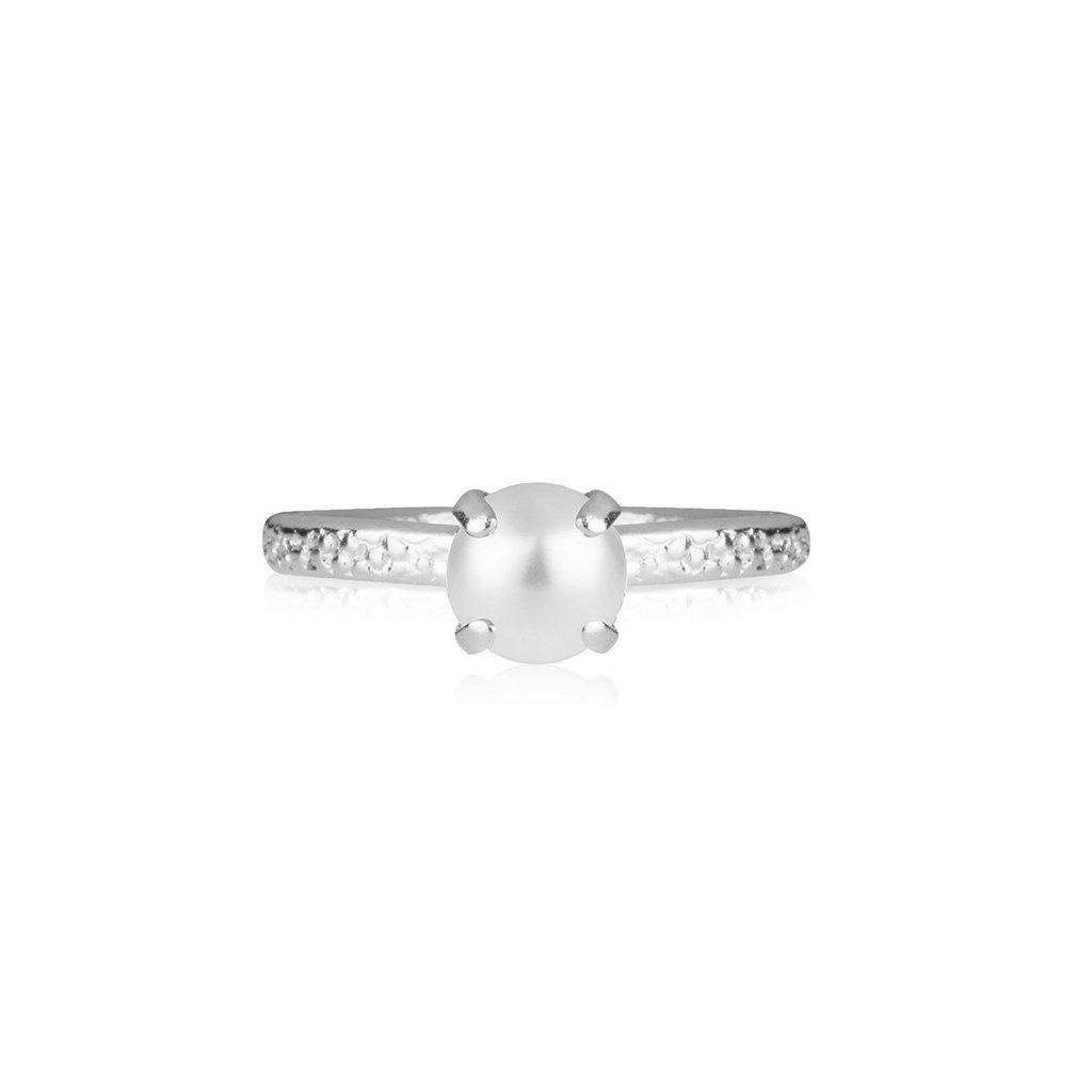 CAROLINE SVEDBOM - NATTI RING RHODIUM PEARL