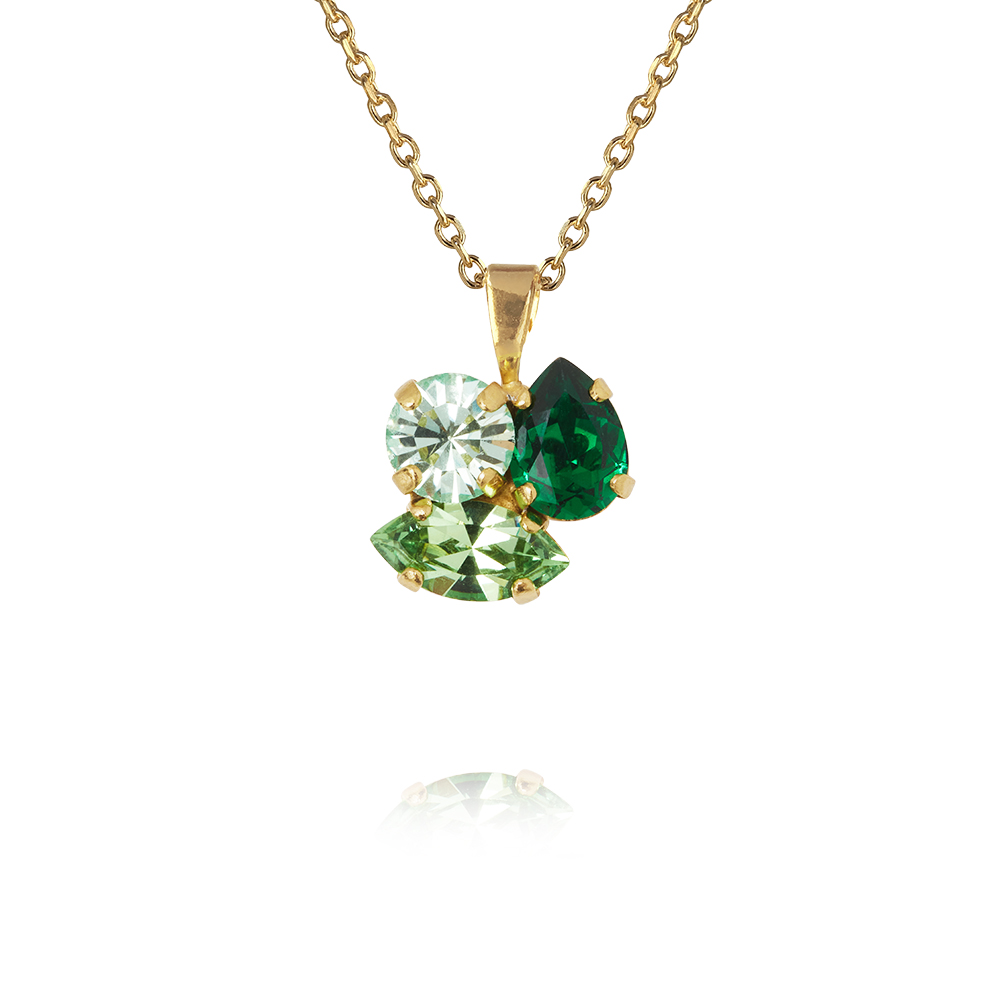 CAROLINE SVEDBOM - ANA NECKLACE GOLD MAJESTIC GREEN COMBO