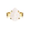 CAROLINE SVEDBOM - MINI DROP RING GOLD ELECTRIC WHITE