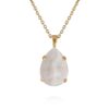 CAROLINE SVEDBOM - MINI DROP NECKLACE GOLD ELECTRIC WHITE