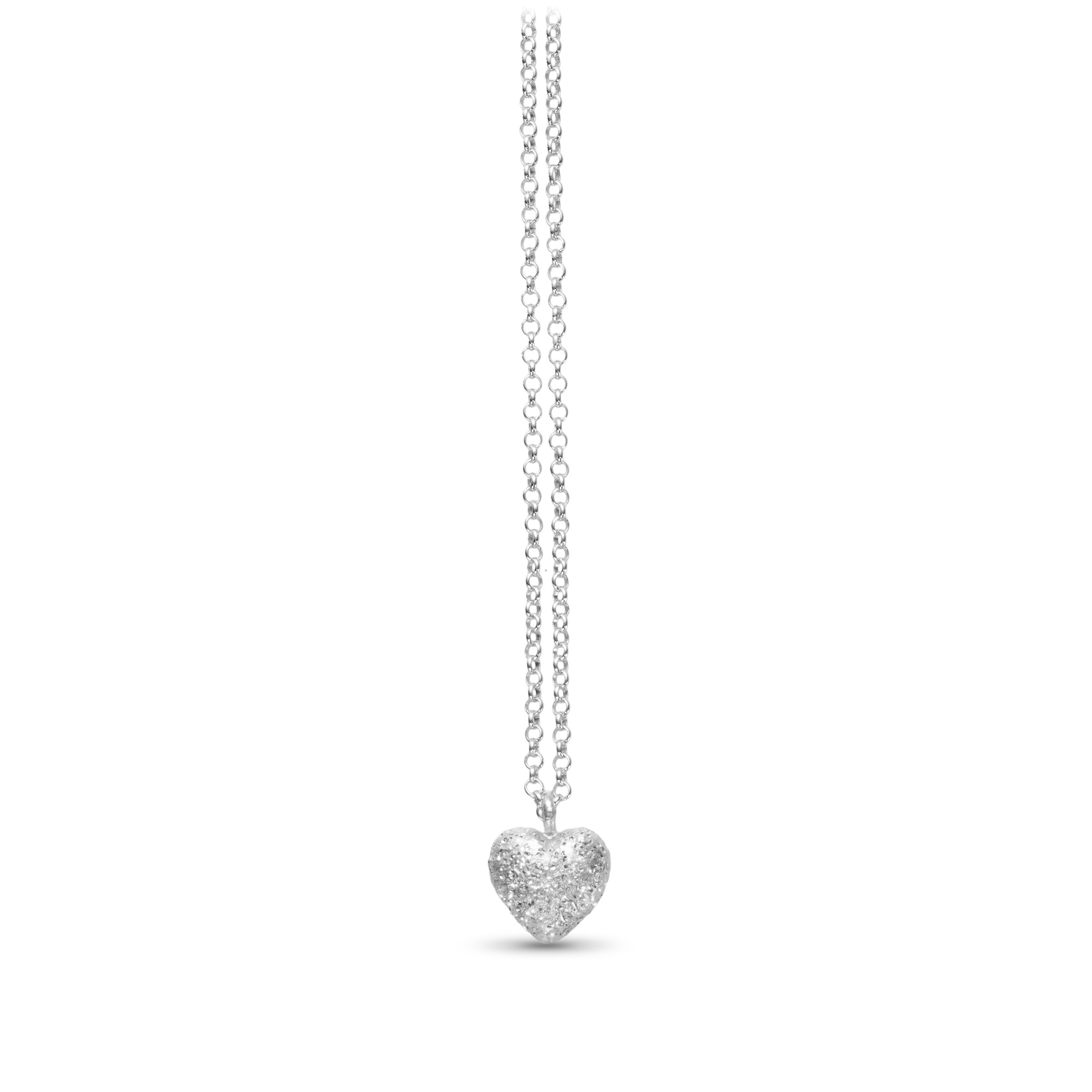 CW - Halsband Heart 8mm 925 rhod silver