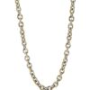 astrid & agnes - RUBY Small Long Halsband Stål/Guld