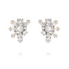 CS - FLORAL PEARL EARRINGS RHODIUM PEARL/CRYSTAL
