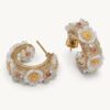 LILY AND ROSE - Hannah butterfly earrings - Ivory / gold