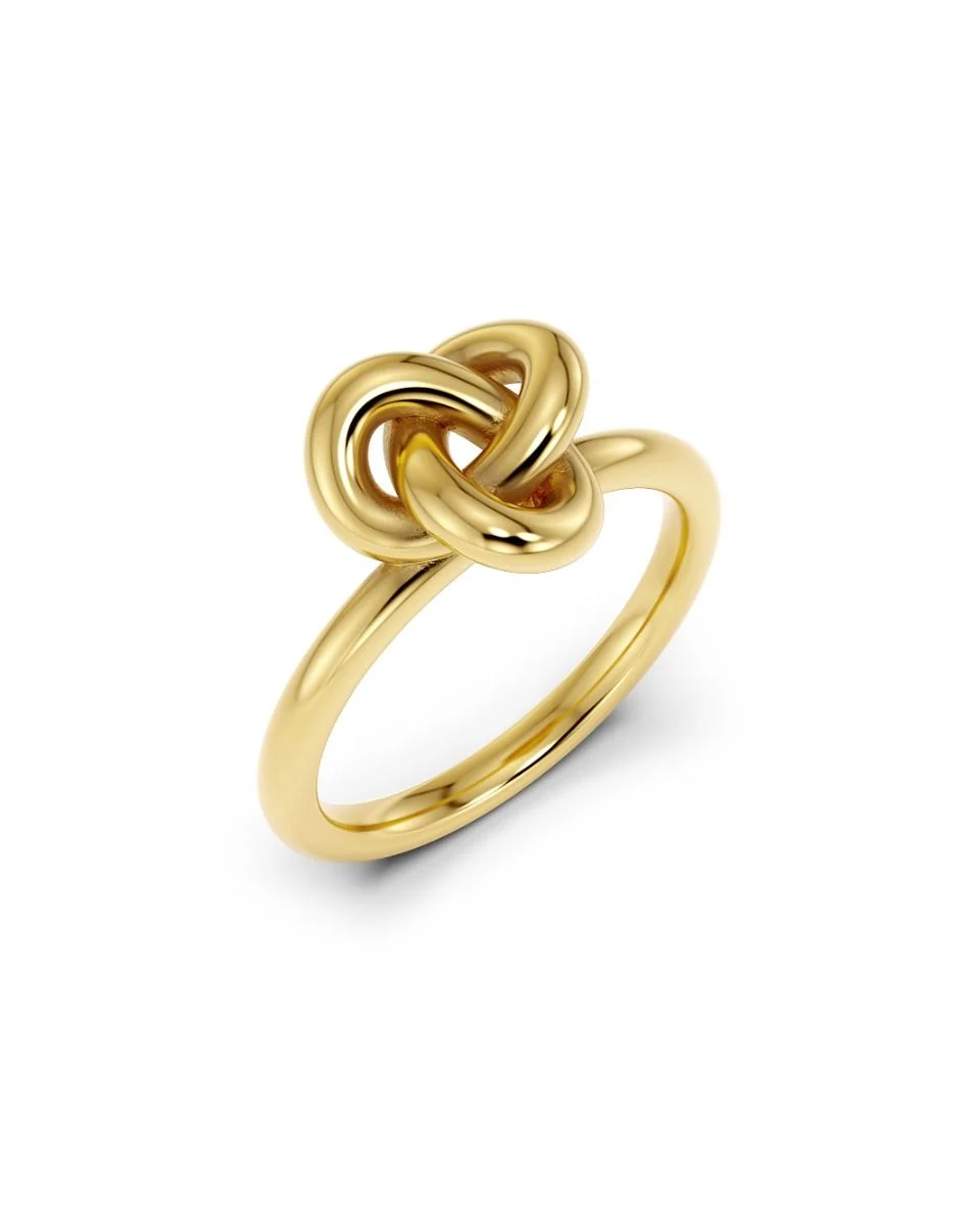 EDBLAD - Infinity Knot Ring S Gold