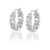 CAROLINA GYNNING - Sparkling ellipse mini örhängen creol - S