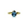 CAROLINE SVEDBOM - PETITE DROP RING GOLD DENIM BLUE