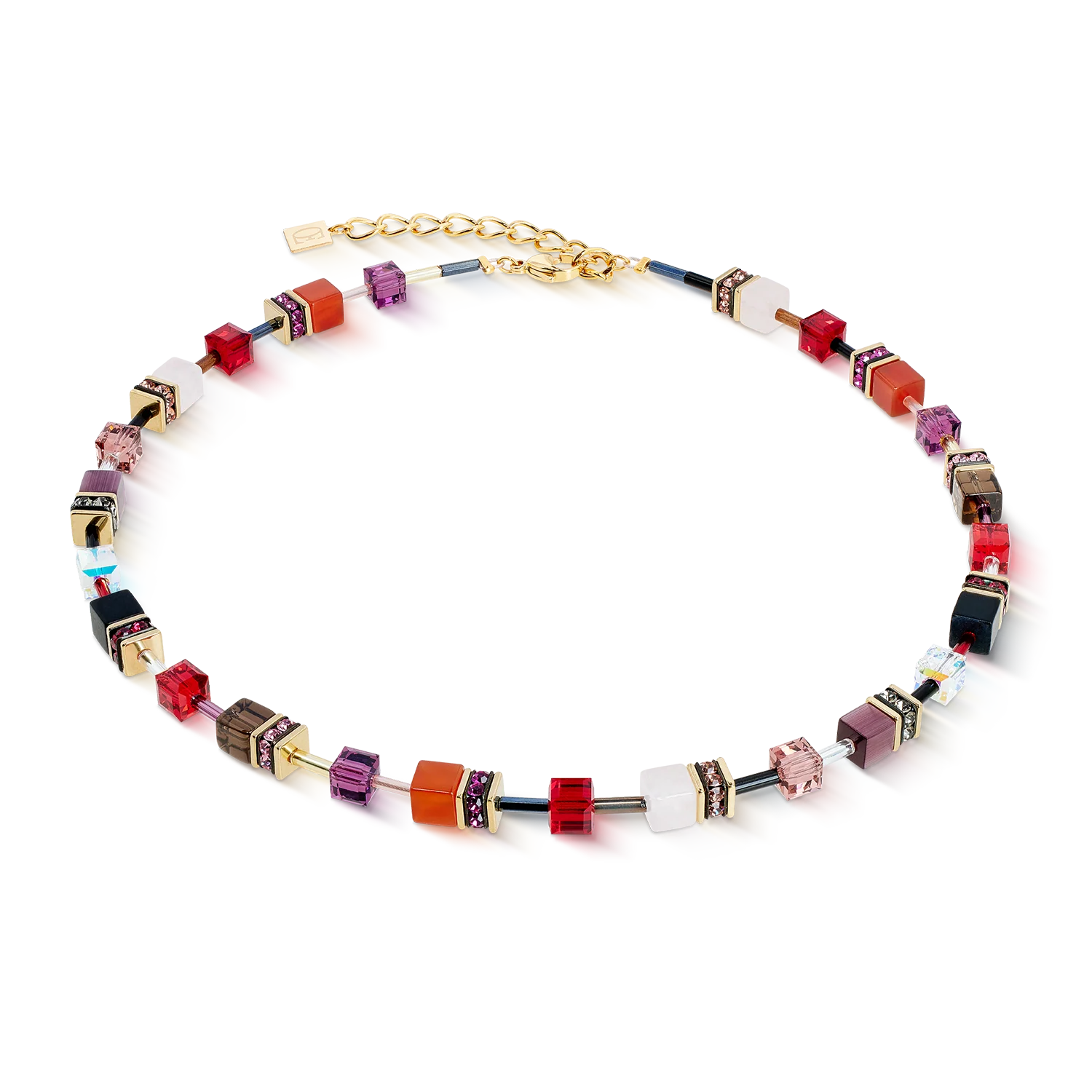 COEUR DE LION - Necklace Red-Gold