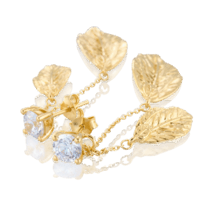 Alternative view of CAROLINA GYNNING - Autumn leaves örhängen