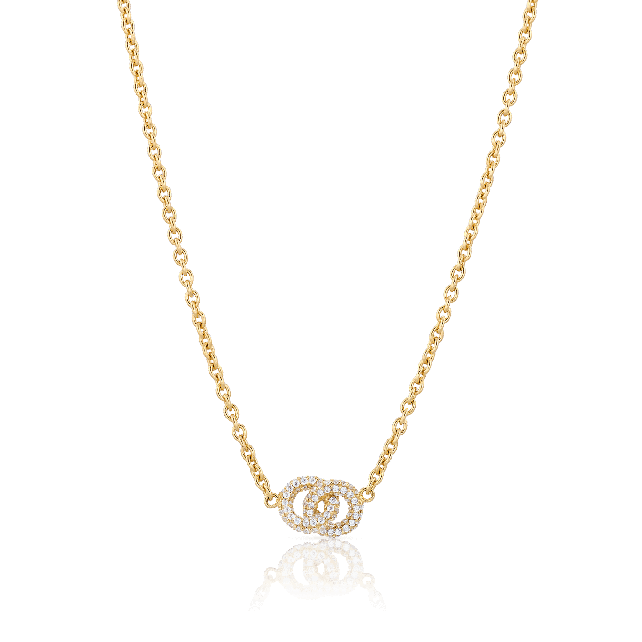 CAROLINA GYNNING - The knot sparkling mini halsband