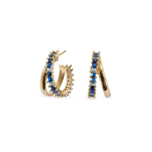 VIDAL & VIDAL - Earrings Cris with blue zirconia