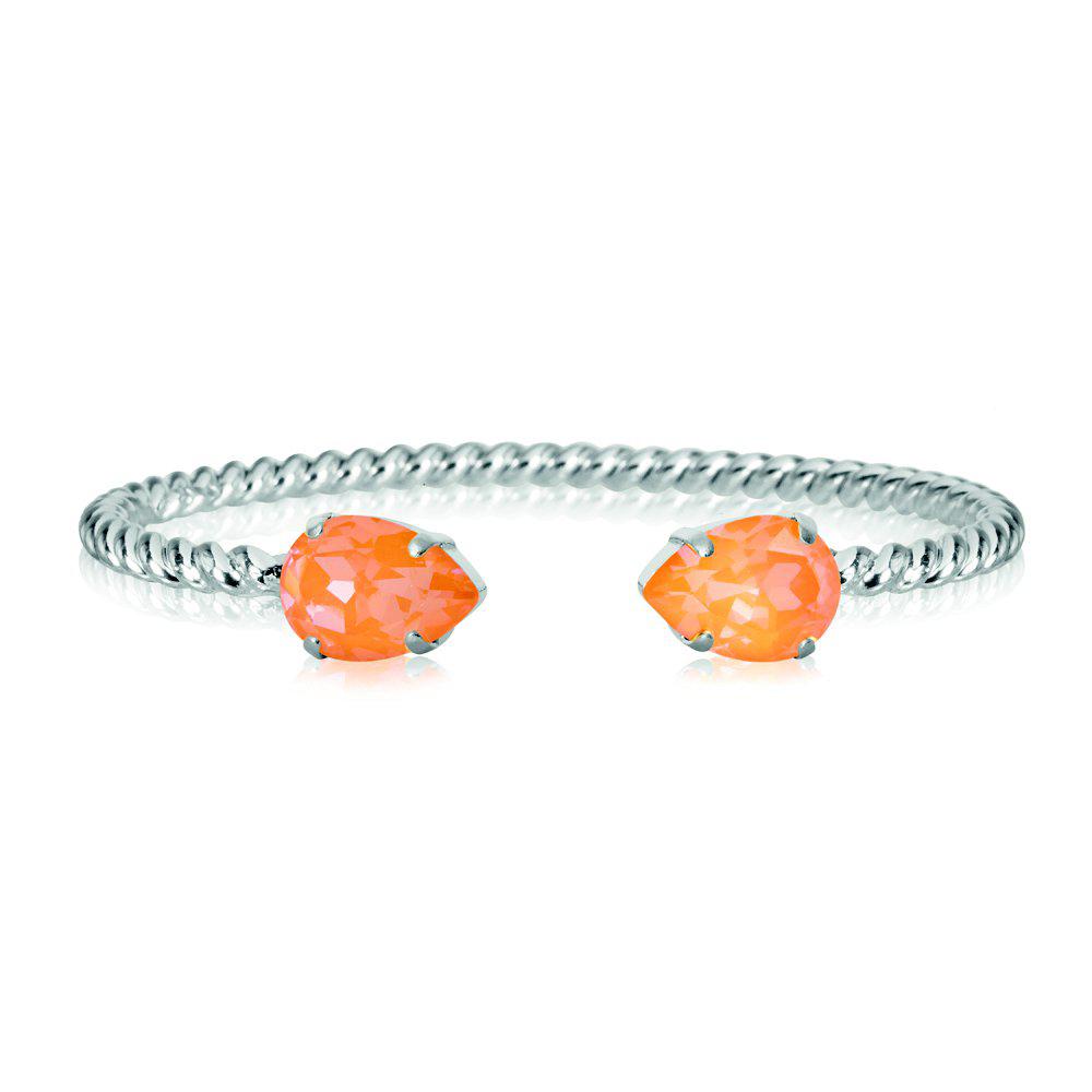 CAROLINE SVEDBOM - MINI DROP BRACELET RHODIUM MANGO DELITE