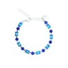CAROLINE SVEDBOM - DIORA STATEMENT BRACELET RHODIUM RECREATED BLUE COMBO