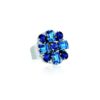 CAROLINE SVEDBOM - DIORA STATEMENT RING RHODIUM RECREATED BLUE COMBO