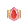 CS - CLASSIC DROP RING GOLD LIGHT CORAL