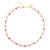 CS - CALANTHE NECKLACE GOLD LIGHT CORAL COMBO
