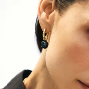 Alternative view of EDBLAD - Aura Hoops L Black Gold
