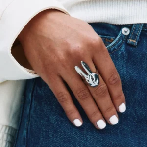 Alternative view of EDBLAD - Bunny Ring L Steel