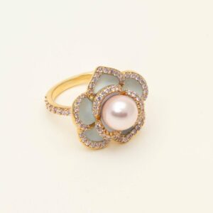 LILY & ROSE - Coco rose ring Celestial pink / blue