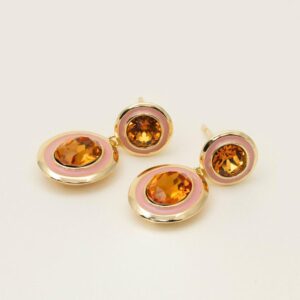 LILY & ROSE - Amber earrings Peaches