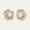 LILY & ROSE - Coco rose earrings Celestial pink / blue