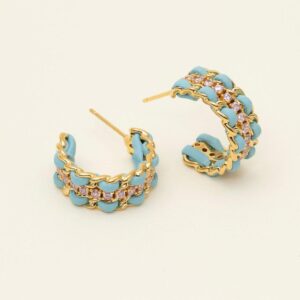 LILY & ROSE - Coco hoops Bluebell