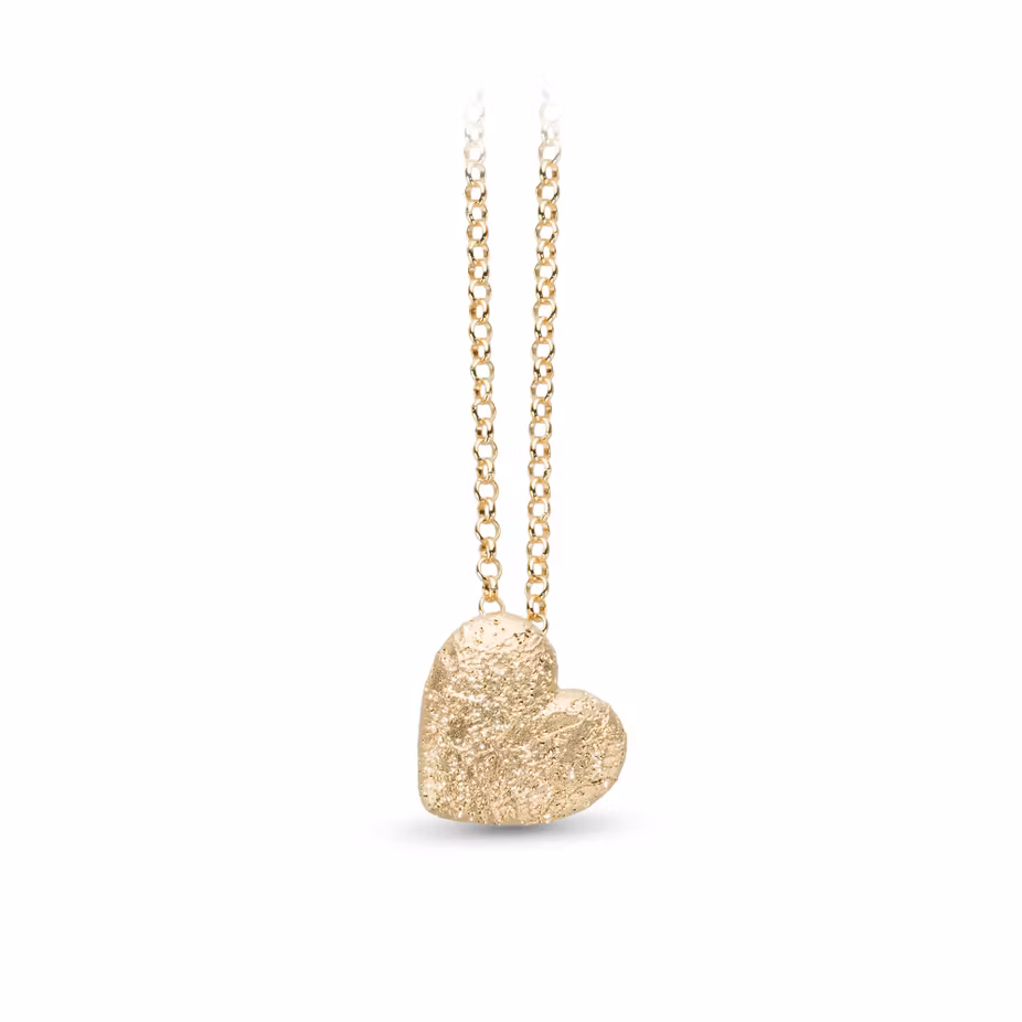 Catwalk Exclusive - Halsband Heart 925 förgyllt silver