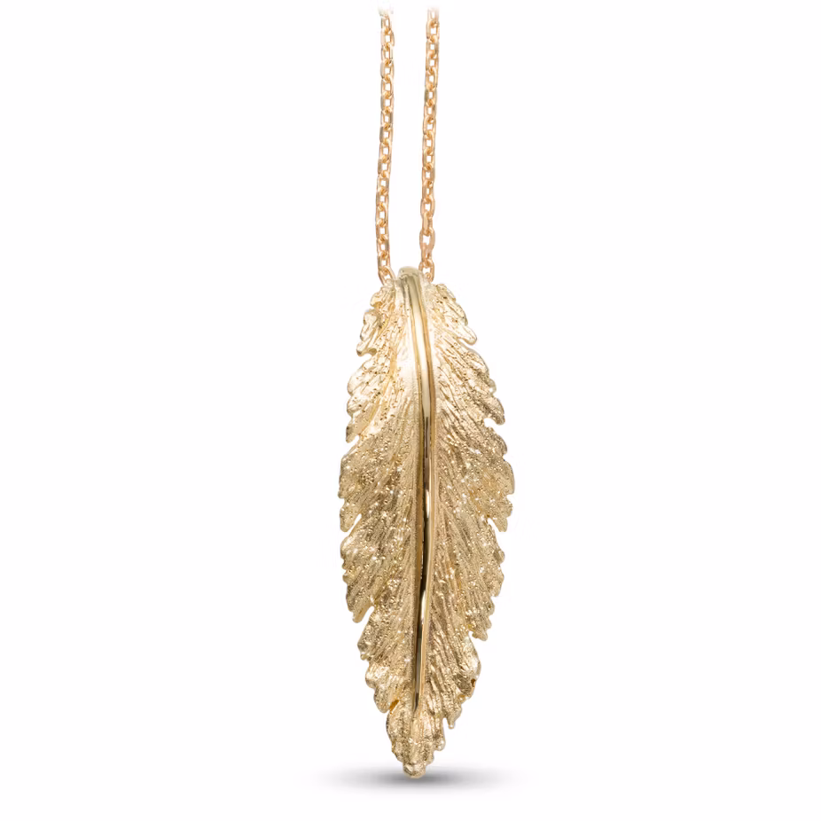 Catwalk Exclusive - Halsband Plume Sparkly 925 förgyllt silver