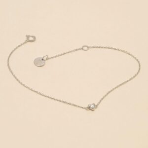 YLVA LI - Signature diamond bracelet - Silver