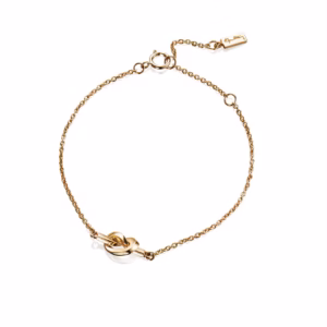 EFVA ATTLING - Love Knot Bracelet GULDPLÄTERAT SILVER
