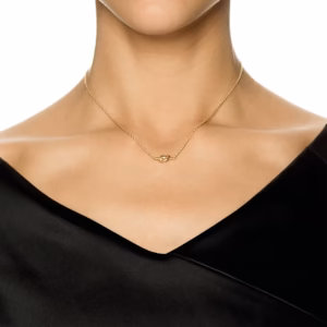 Alternative view of EFVA ATTLING - Love Knot Necklace GULDPLÄTERAT SILVER