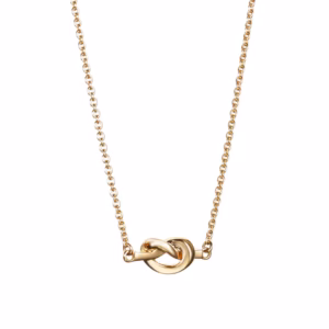 EFVA ATTLING - Love Knot Necklace GULDPLÄTERAT SILVER